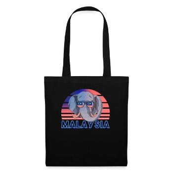 Malaisie - Sac en tissu - noir - Devant