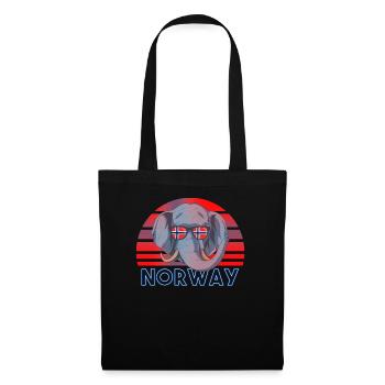 Norvège - Sac en tissu - noir - Devant