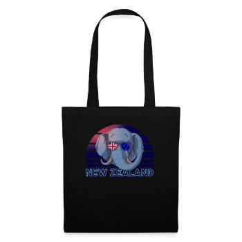Nouvelle Zélande - Sac en tissu - noir - Devant