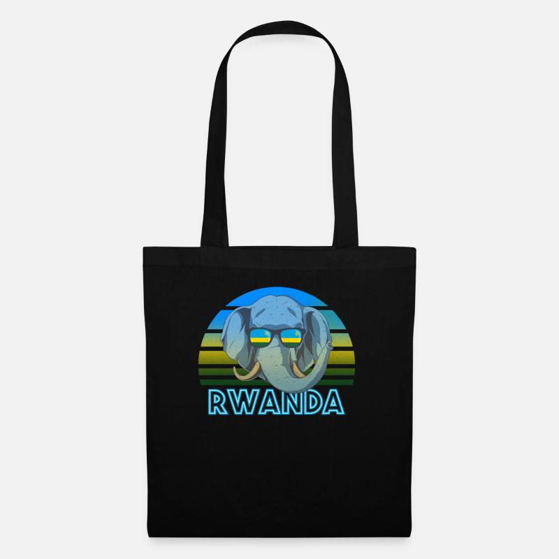 Rwanda - Sac en tissu - noir