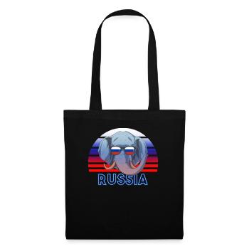 Russie - Sac en tissu - noir - Devant