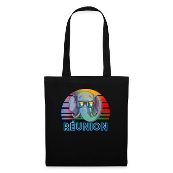 Réunion - Sac en tissu - noir - Devant