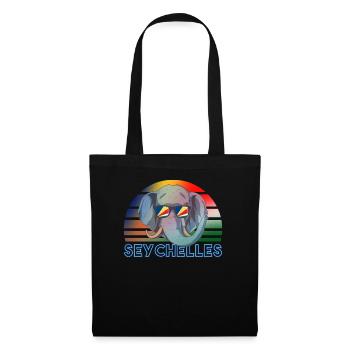 Seychellen - Stoffbeutel - Schwarz - Vorne