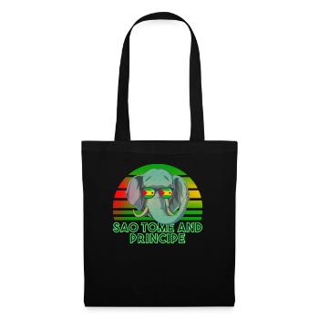 Sao Tomé et Principe - Sac en tissu - noir - Devant