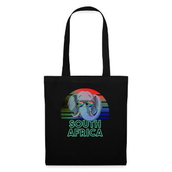 Afrique du Sud - Sac en tissu - noir - Devant