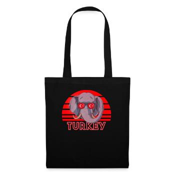 Türkei - Stoffbeutel - Schwarz - Vorne