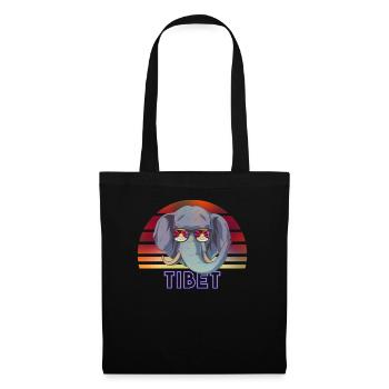 Tibet - Sac en tissu - noir - Devant