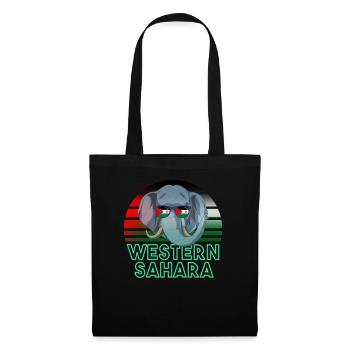 Sahara occidental - Sac en tissu - noir - Devant