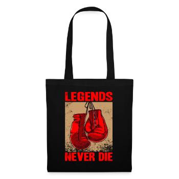 Legends never die Boxing - Tote Bag - black - Front