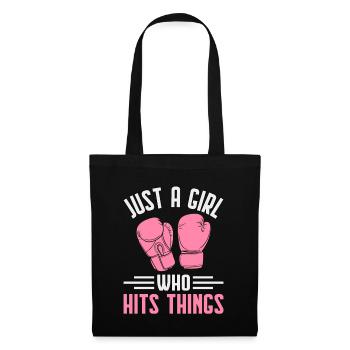 Just A Girl who hits things - Tote Bag - black - Front
