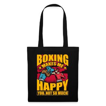 Boxing makes me Happy you not so much - Tote Bag - black - Front