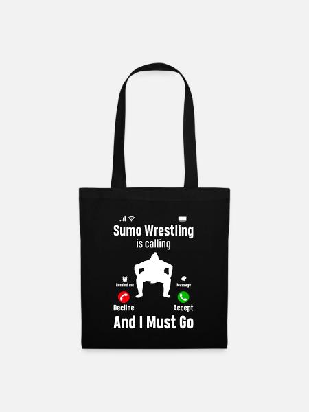 Sumo Wrestling is calling and I must go - Tote Bag - black