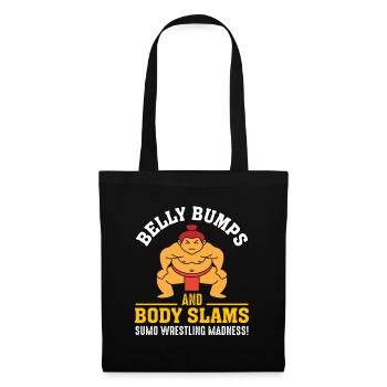 Belly Bumps and Body Slams Sumo Wrestling Madness - Tote Bag - black - Front
