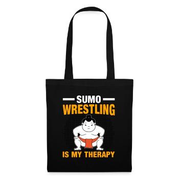 La lutte sumo est ma thérapie - Sac en tissu - noir - Devant