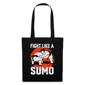 Fight like a Sumo - Tote Bag - black - Front