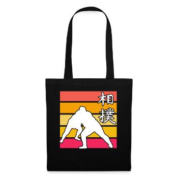 Sumo Retro - Stoffbeutel - Schwarz - Vorne