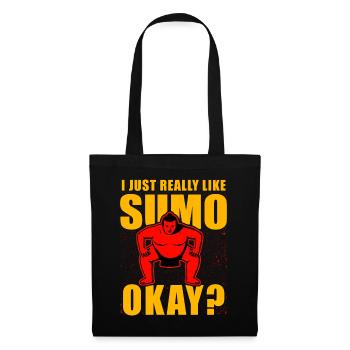 J’aime vraiment le sumo, d’accord ? - Sac en tissu - noir - Devant