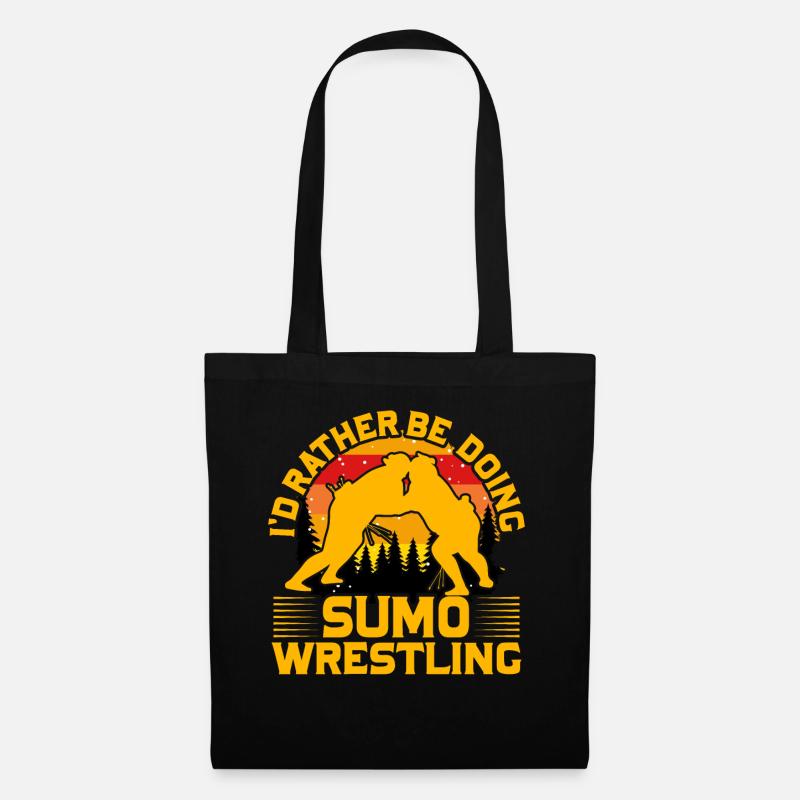 I'd rather be doing Sumo Wrestling - Tote Bag - black