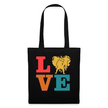 Amour de la lutte - Sac en tissu - noir - Devant