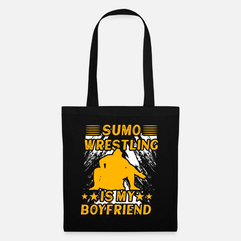 Sumo-Ringen ist mein Freund - Stoffbeutel - Schwarz