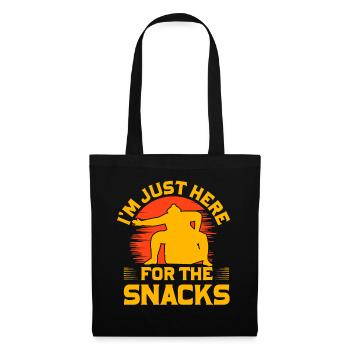 I'm just here for the Snacks - Tote Bag - black - Front