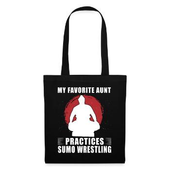 Ma tante préférée pratique la lutte de sumo - Sac en tissu - noir - Devant