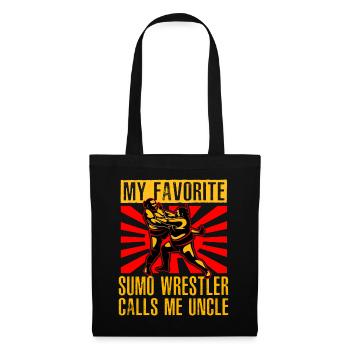 Mon lutteur de sumo préféré m’appelle oncle - Sac en tissu - noir - Devant