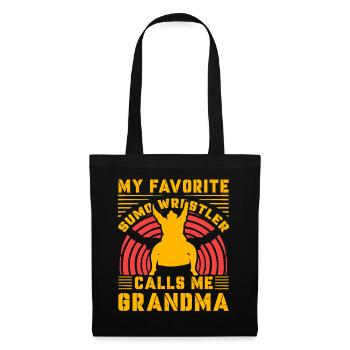 Mon lutteur de sumo préféré m’appelle grand-mère - Sac en tissu - noir - Devant