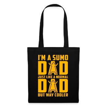 Je suis un père de sumo, tout comme un père normal, mais c’est très cool - Sac en tissu - noir - Devant