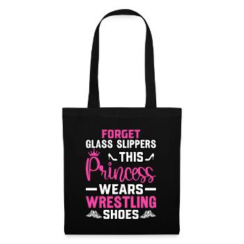 Oubliez les pantoufles de verre que porte cette princesse - Sac en tissu - noir - Devant