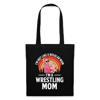 Ich bin nicht wie eine normale Mutter, ich bin eine Wrestling-Mutter - Stoffbeutel - Schwarz - Vorne