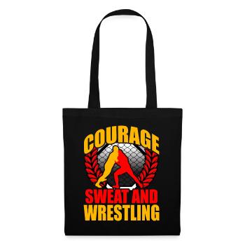 Courage, sueur et lutte - Sac en tissu - noir - Devant