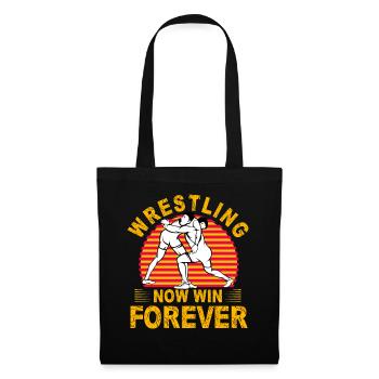 Wrestling Jetzt für immer gewinnen - Stoffbeutel - Schwarz - Vorne