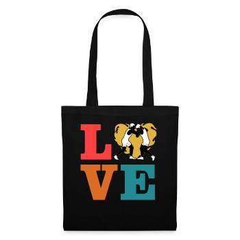L’amour de la lutte - Sac en tissu - noir - Devant