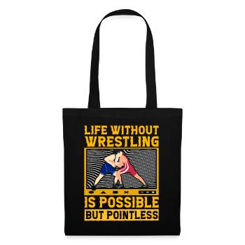 La vie sans lutte est possible mais inutile - Sac en tissu - noir - Devant