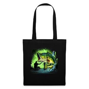 Bass Fish - Tote Bag - black - Front