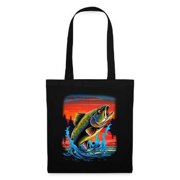 Bass Fish - Tote Bag - black - Front