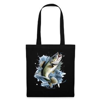 Bass Fish - Tote Bag - black - Front