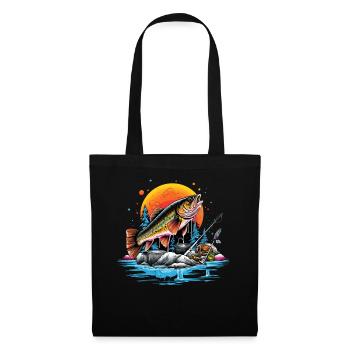 Bass Fish - Tote Bag - black - Front