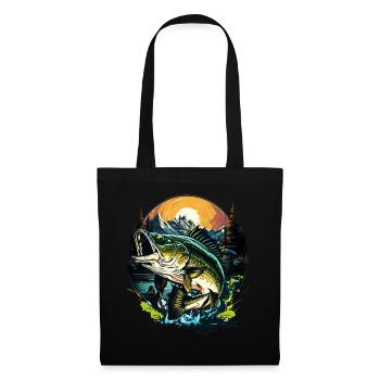 Bass Fish - Tote Bag - black - Front