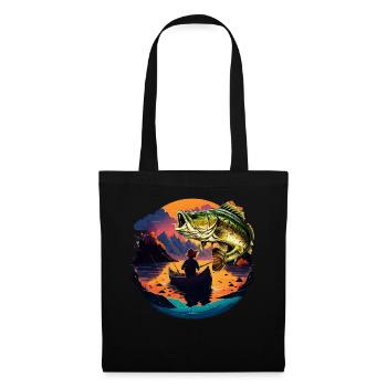 Bass Fish - Tote Bag - black - Front