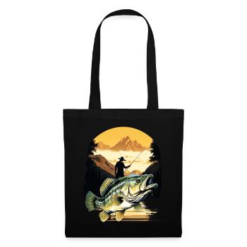 Bass Fish - Tote Bag - black - Front