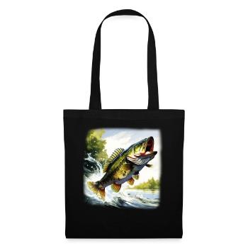 Bass Fish - Tote Bag - black - Front