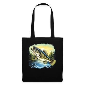 Bass Fish - Tote Bag - black - Front