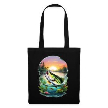 Bass Fish - Tote Bag - black - Front