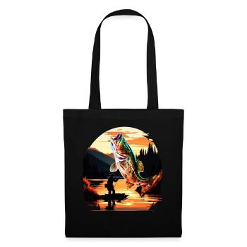 Bass Fish - Tote Bag - black - Front
