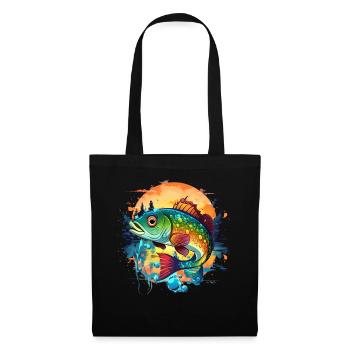 Bass Fish - Tote Bag - black - Front