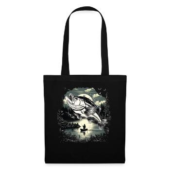 Bass Fish - Tote Bag - black - Front