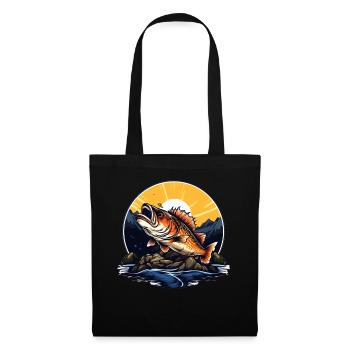 Bass Fish - Tote Bag - black - Front