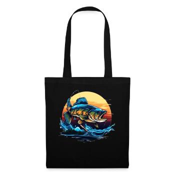 Bass Fish - Tote Bag - black - Front